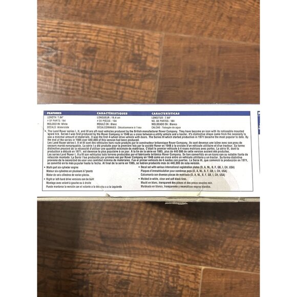 Revell Land Rover Series III 109 Model Truck Kit Long Wheelbase Station wagon - Picture 14 of 16